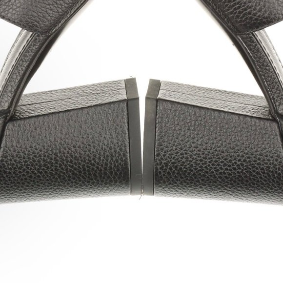 Authentic Louis Vuitton Calfskin Horizon Black Heel Sandals 36/ US6 - Picture 15 of 16